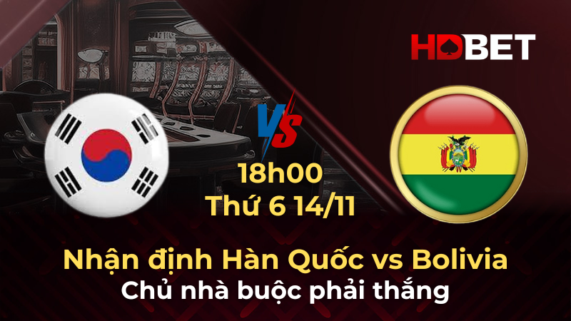 Nhận định bóng đá Hàn Quốc vs Bolivia: Cuộc chiến quyết định cho World Cup 2026